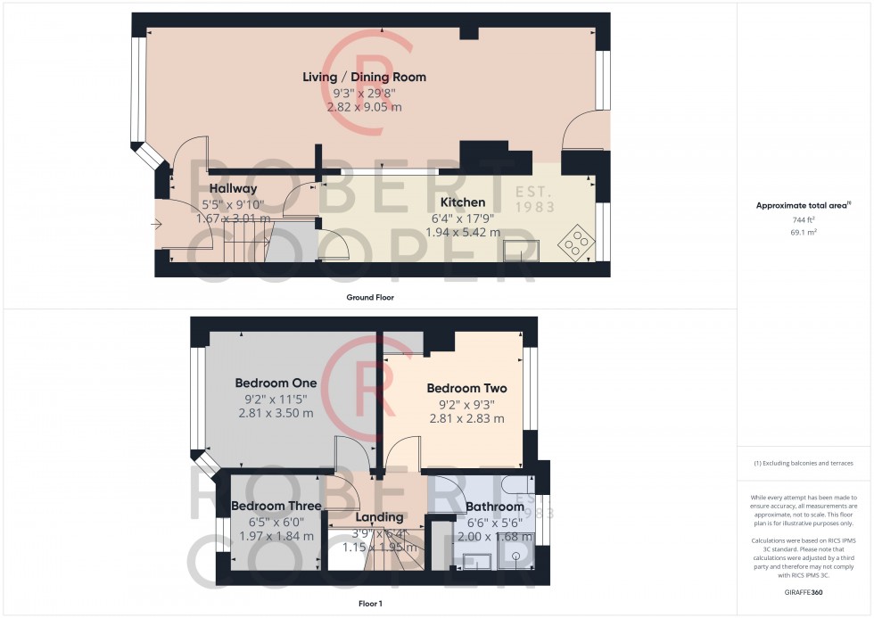 Floorplan for Hillcroft Crescent, Ruislip