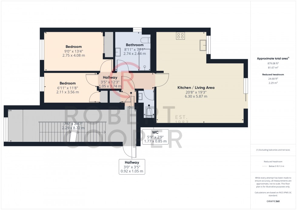 Floorplan for Kingsend, Ruislip