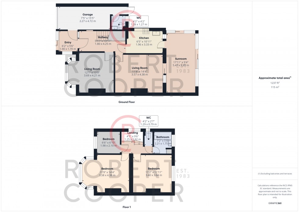 Floorplan for Wimborne Drive, Pinner