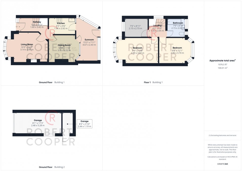 Floorplan for Jubilee Drive, Ruislip, Middlesex