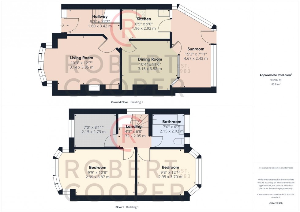 Floorplan for Jubilee Drive, Ruislip, Middlesex