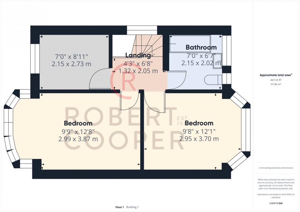 Floorplan for Jubilee Drive, Ruislip, Middlesex