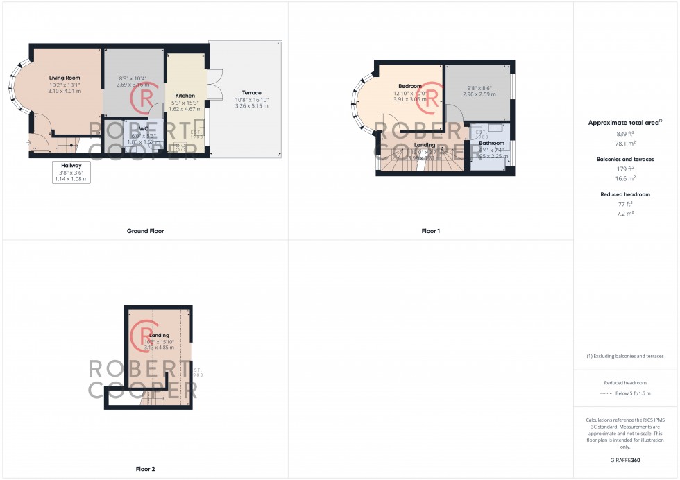 Floorplan for Hartland Drive, Ruislip