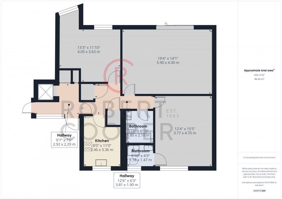 Floorplan for Winslow Close, Eastcote, Middlesex
