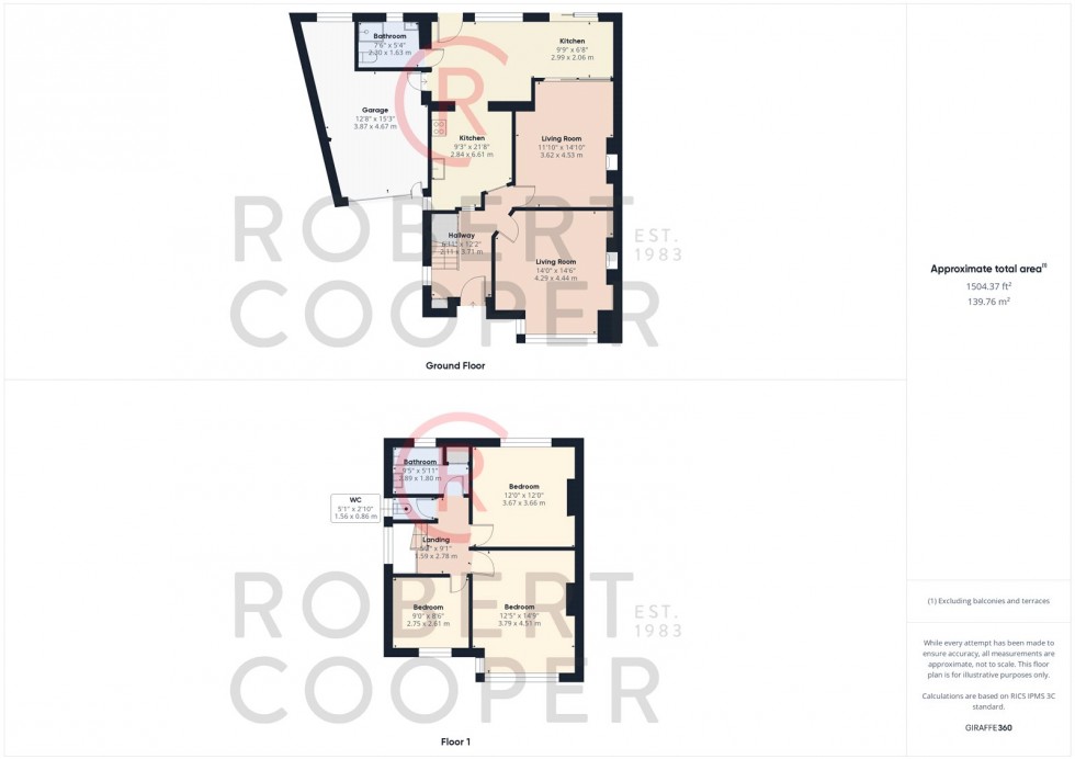 Floorplan for Crescent Gardens, Ruislip