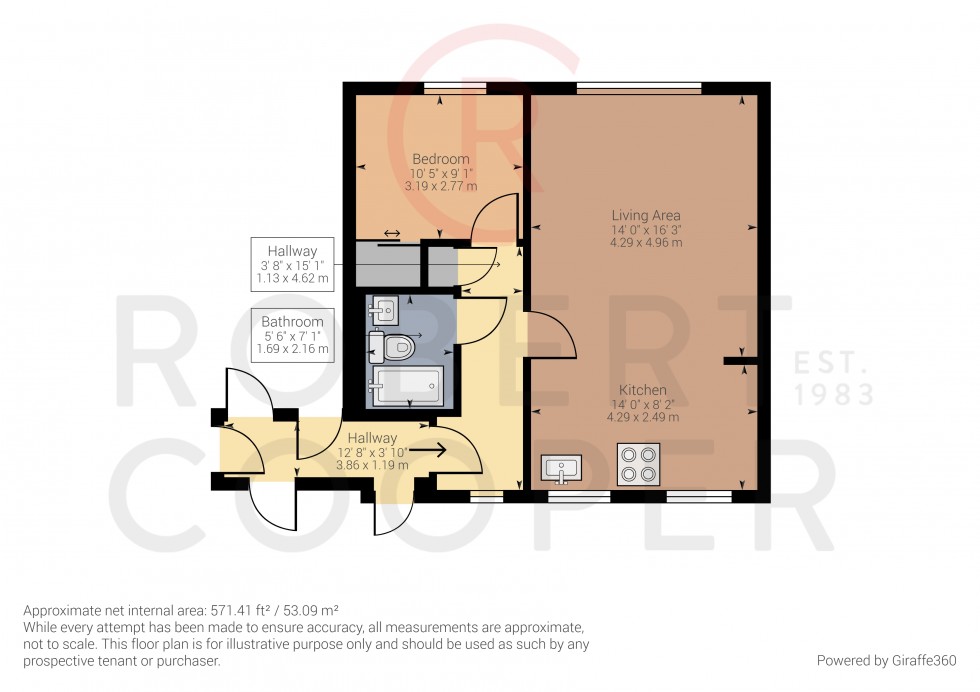 Floorplan for Flowers Avenue, Ruislip