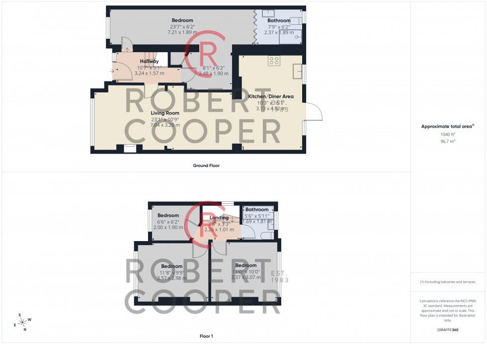 Floorplan for Leven Way, Hayes