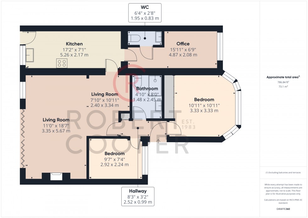 Floorplan for Windermere Avenue, Eastcote