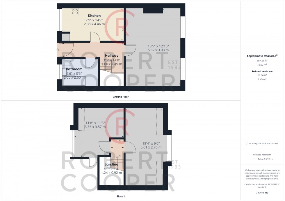 Floorplan for Whitby Road, Ruislip