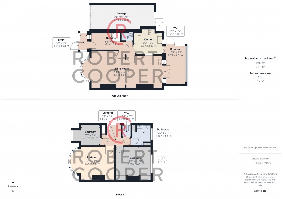 Floorplan for Chestnut Drive, Pinner