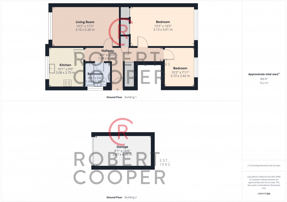 Floorplan for Woodlands Avenue, Eastcote