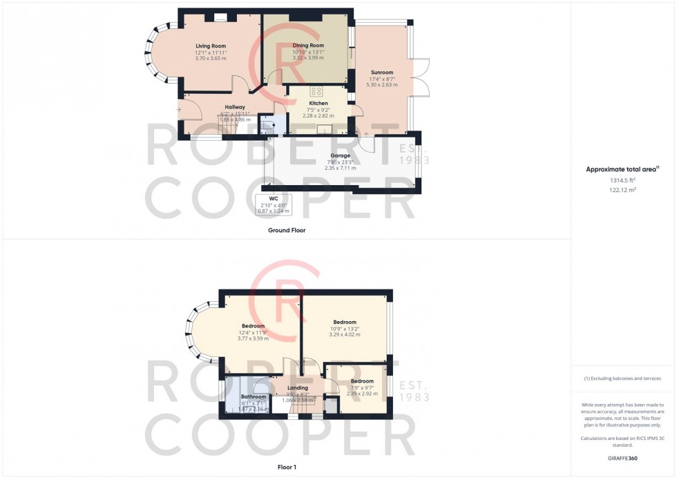 Floorplan for Broadhurst Gardens, Eastcote