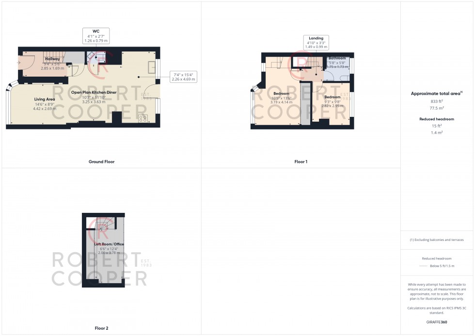 Floorplan for Bempton Drive, Ruislip