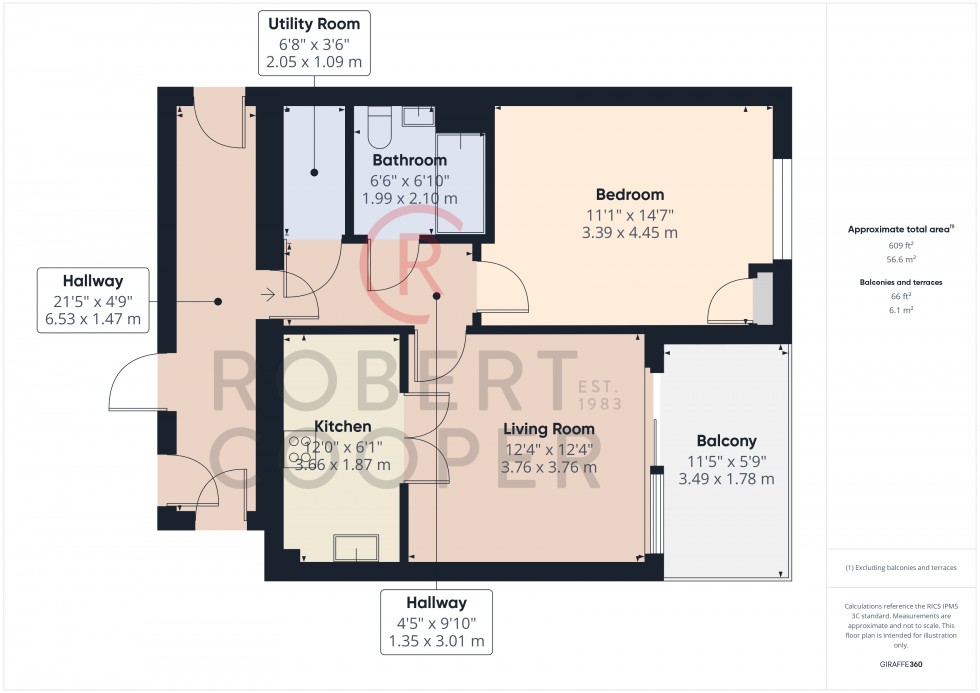 Floorplan for Bourne Court, Ruislip