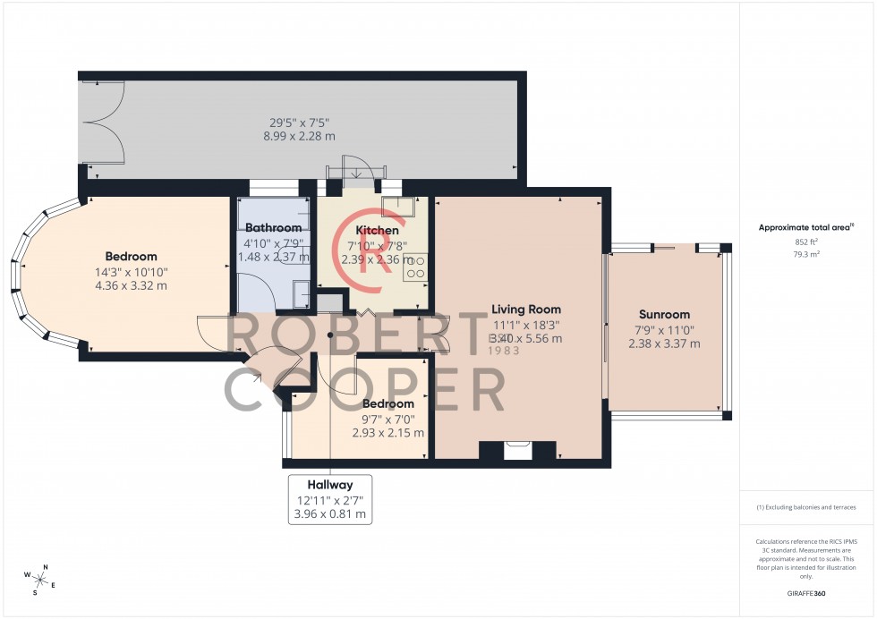Floorplan for Field End Road, Ruislip