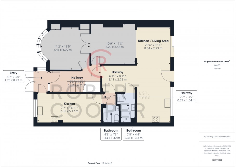Floorplan for Chestnut Drive, Pinner