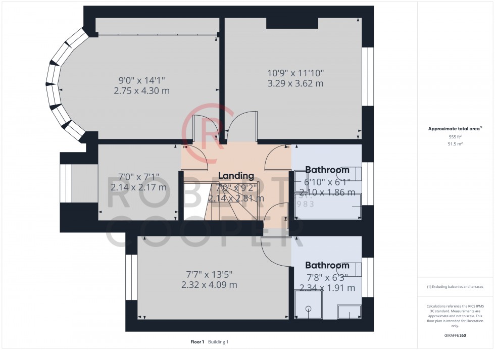 Floorplan for Chestnut Drive, Pinner