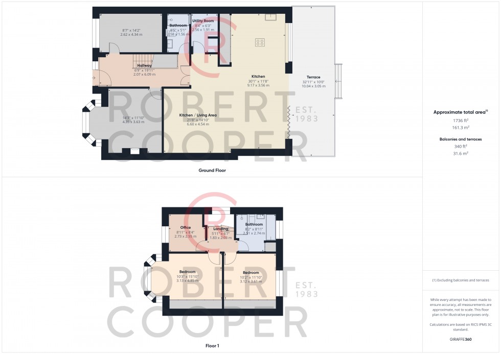 Floorplan for Meadow Way, Ruislip