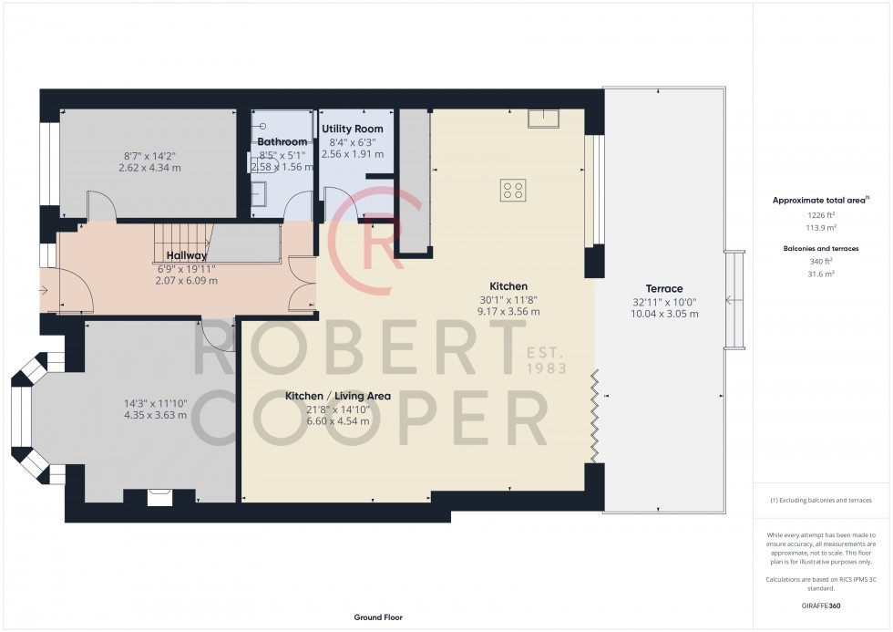 Floorplan for Meadow Way, Ruislip