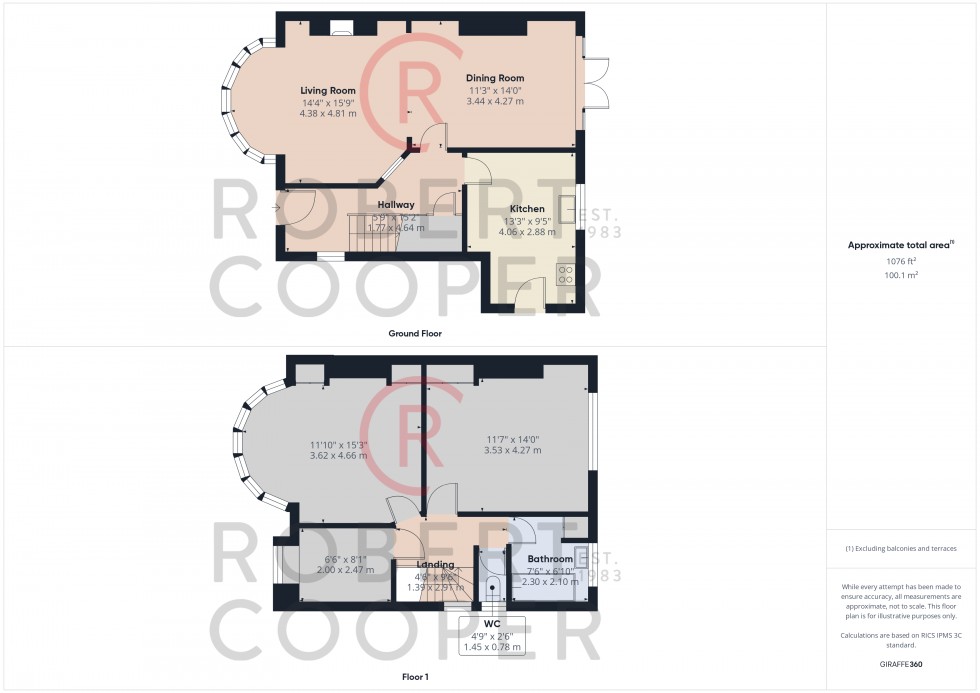Floorplan for Lowlands Road, Eastcote