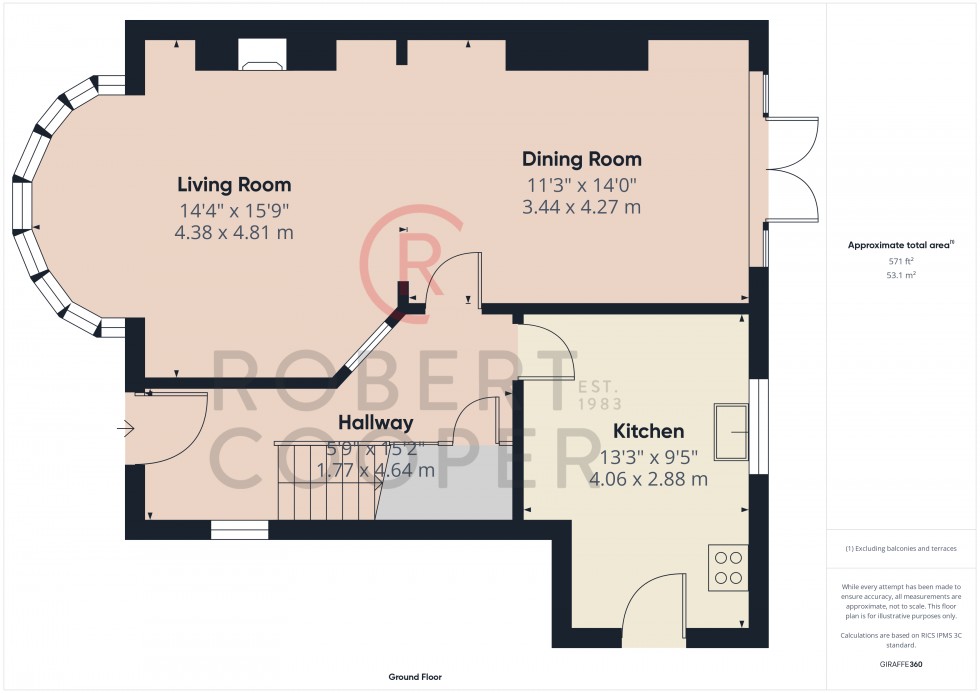 Floorplan for Lowlands Road, Eastcote