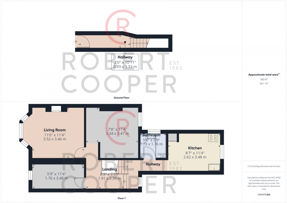 Floorplan for Stanley Road, South Harrow