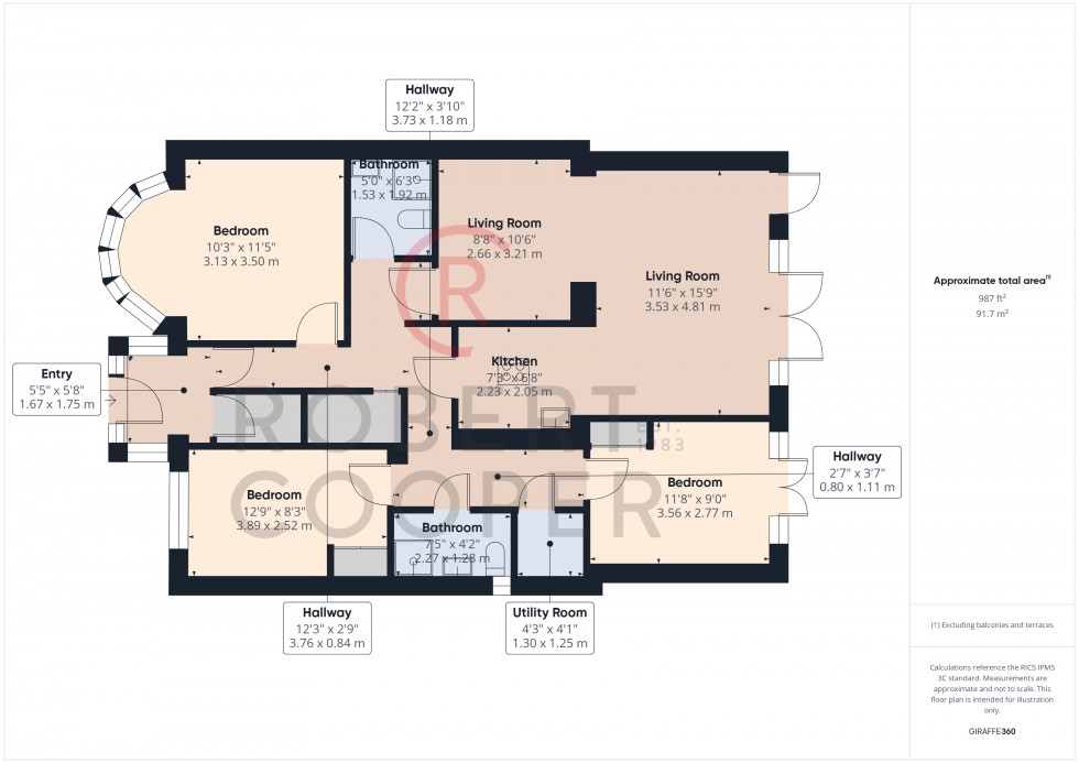 Floorplan for Victoria Road, Ruislip