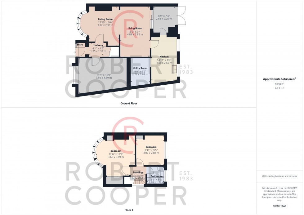 Floorplan for Whitby Road, Ruislip