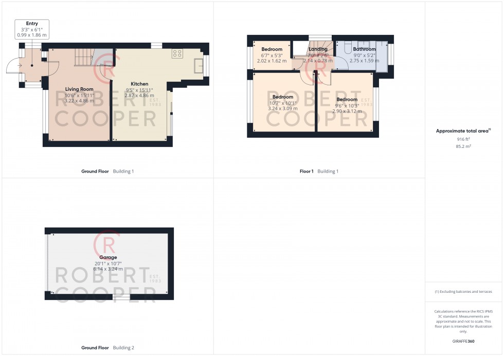 Floorplan for Islip Manor Road, Northolt