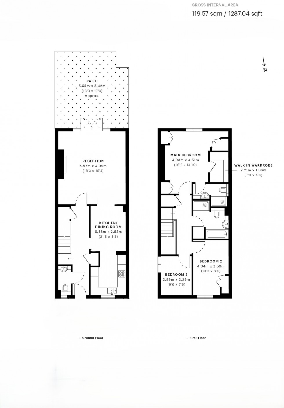 Floorplan for Cottage Close, Harrow