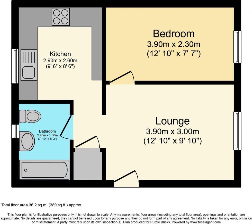 Floorplan for Knaves Hollow, Wooburn Moor, Buckinghamshire