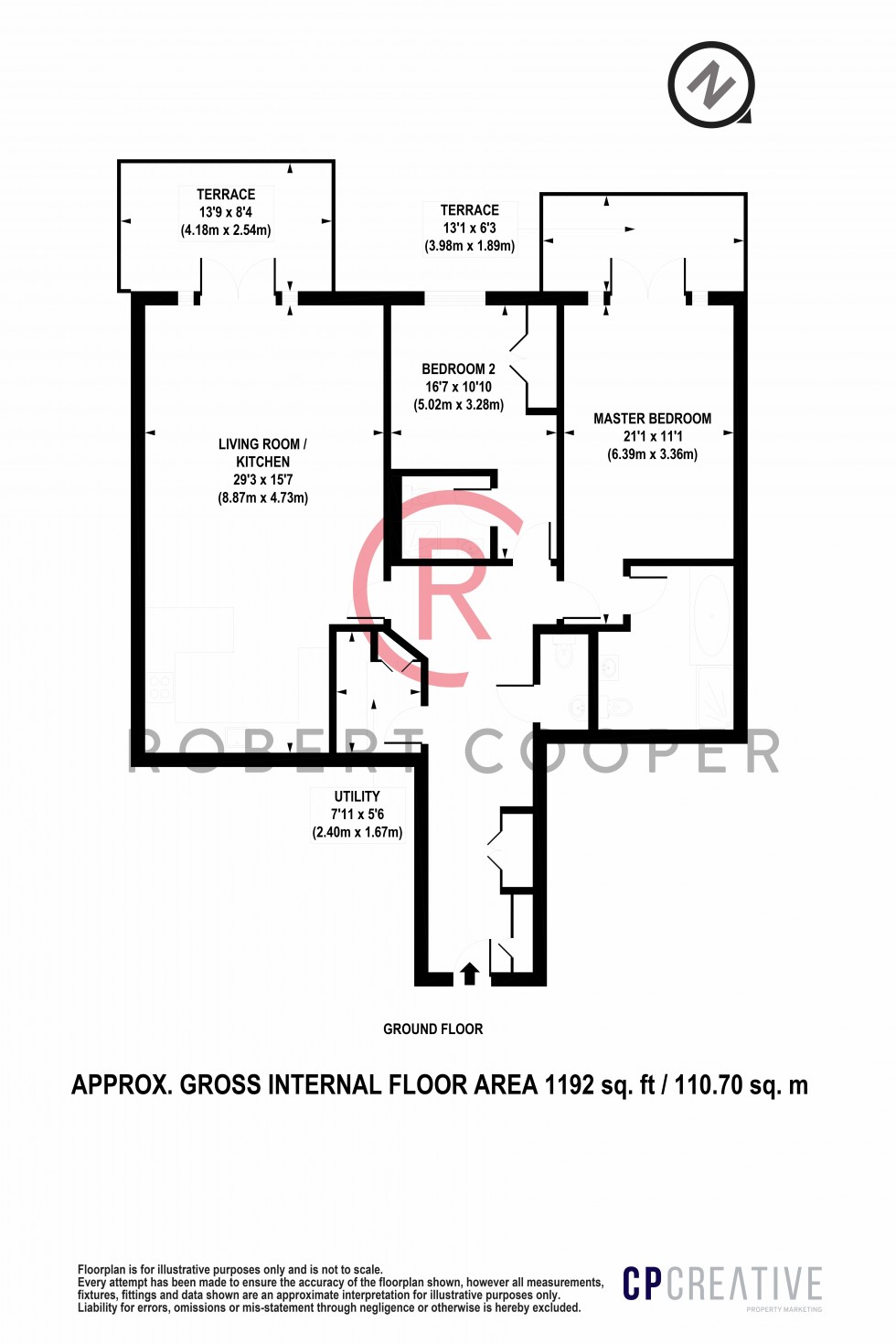 Floorplan for Eastbury Avenue, Northwood