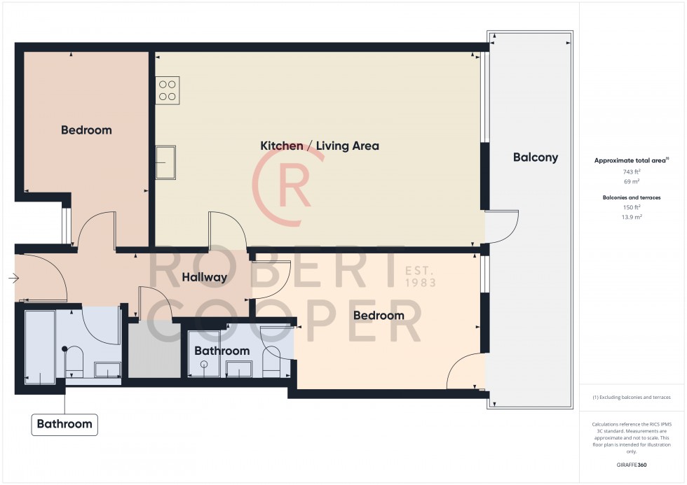 Floorplan for Field End Road, Eastcote