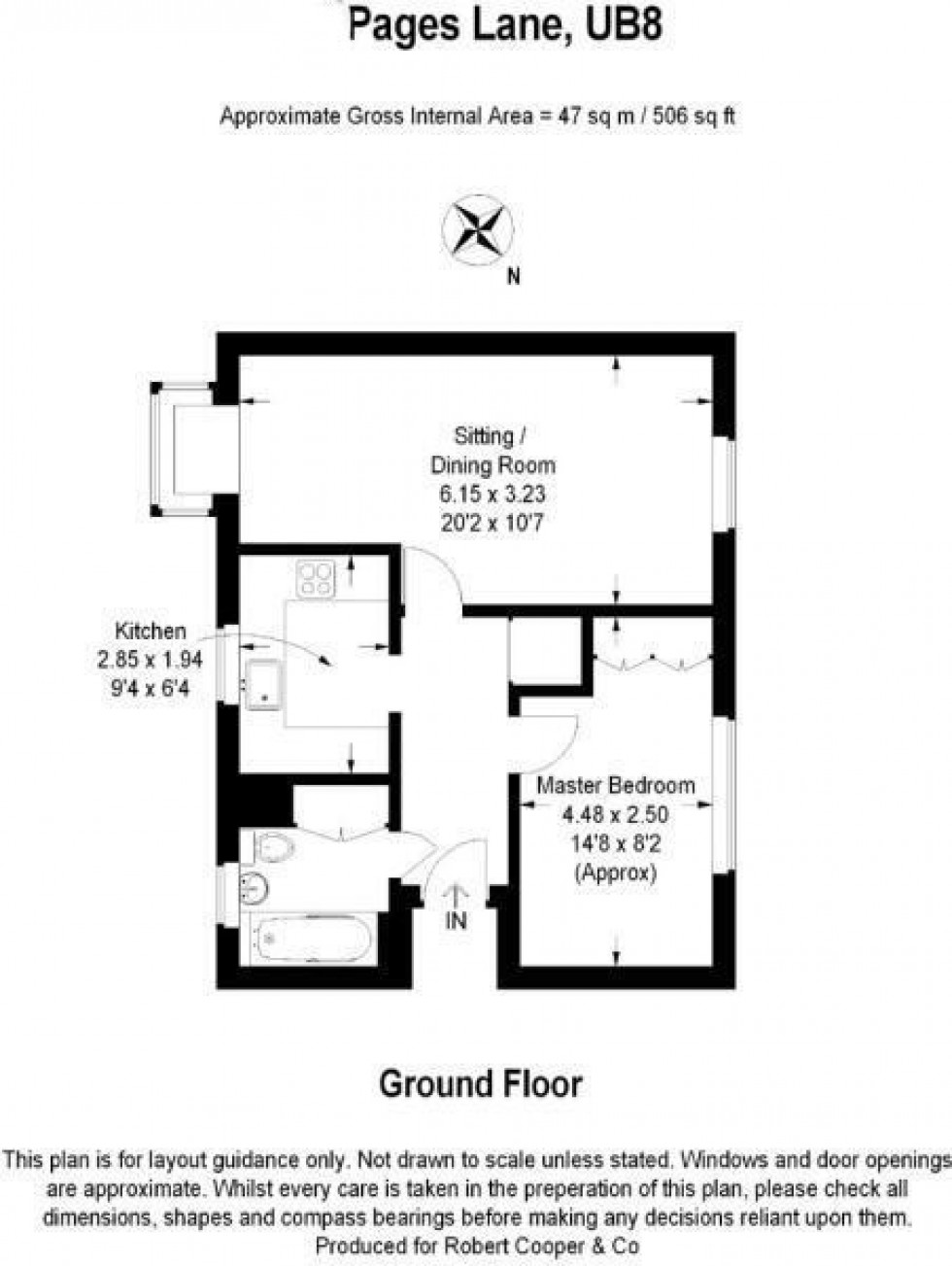 Floorplan for Pages Lane, North Uxbridge