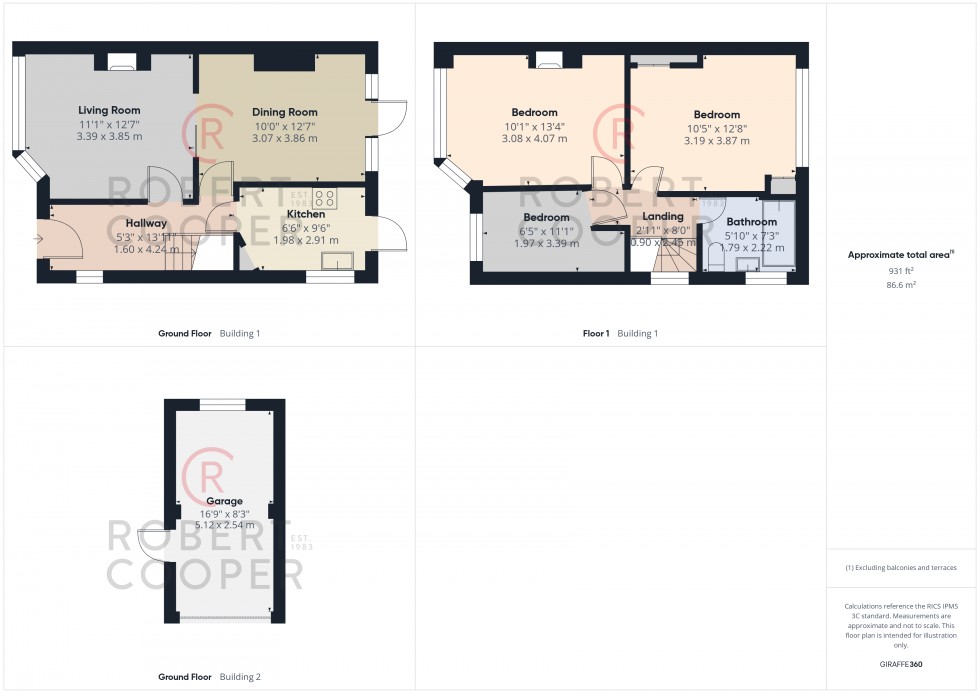 Floorplan for Woodlands Avenue, Ruislip