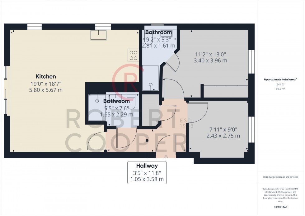Floorplan for Blackmore Way, Uxbridge