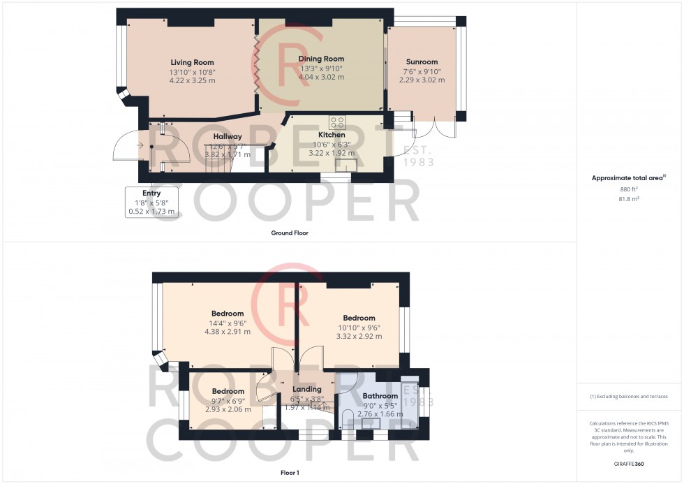 Floorplan for Collins Drive, Eastcote