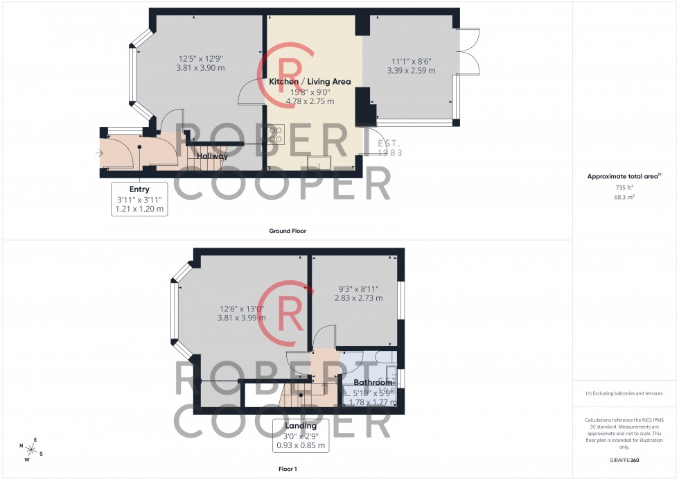Floorplan for Royal Crescent, South Ruislip