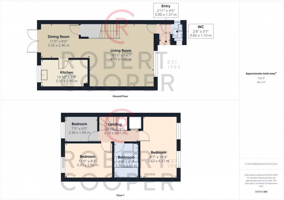 Floorplan for Columbia Avenue, Eastcote