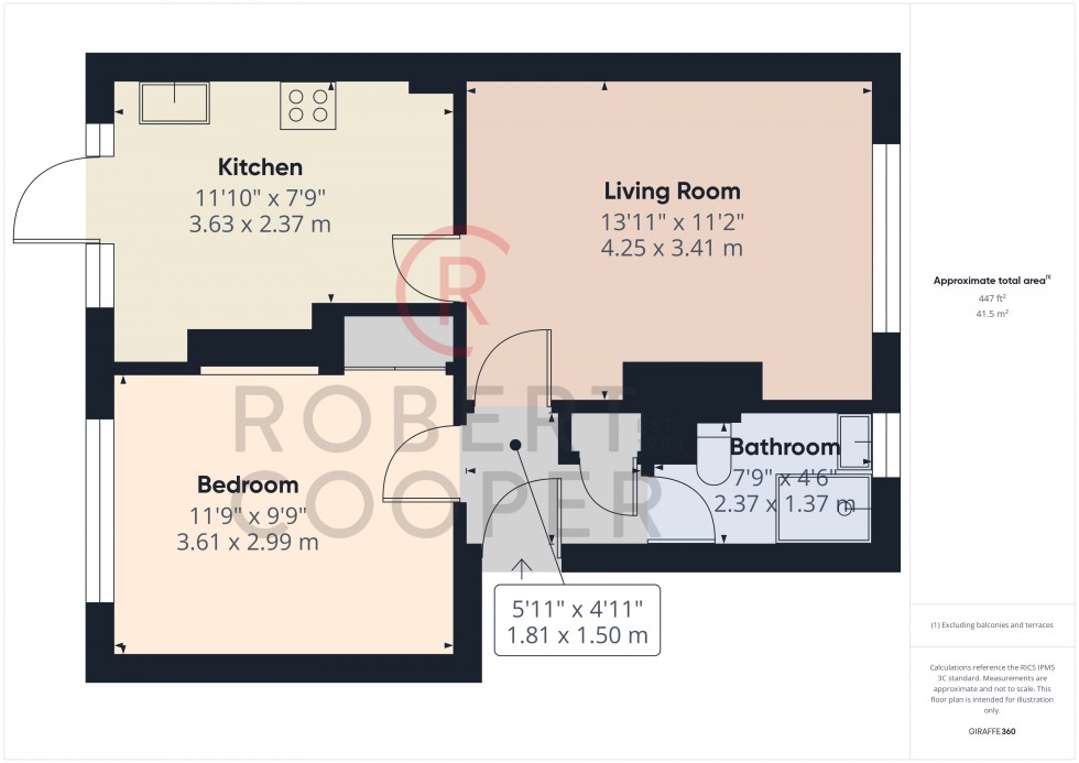 Floorplan for Seymour Gardens, Ruislip