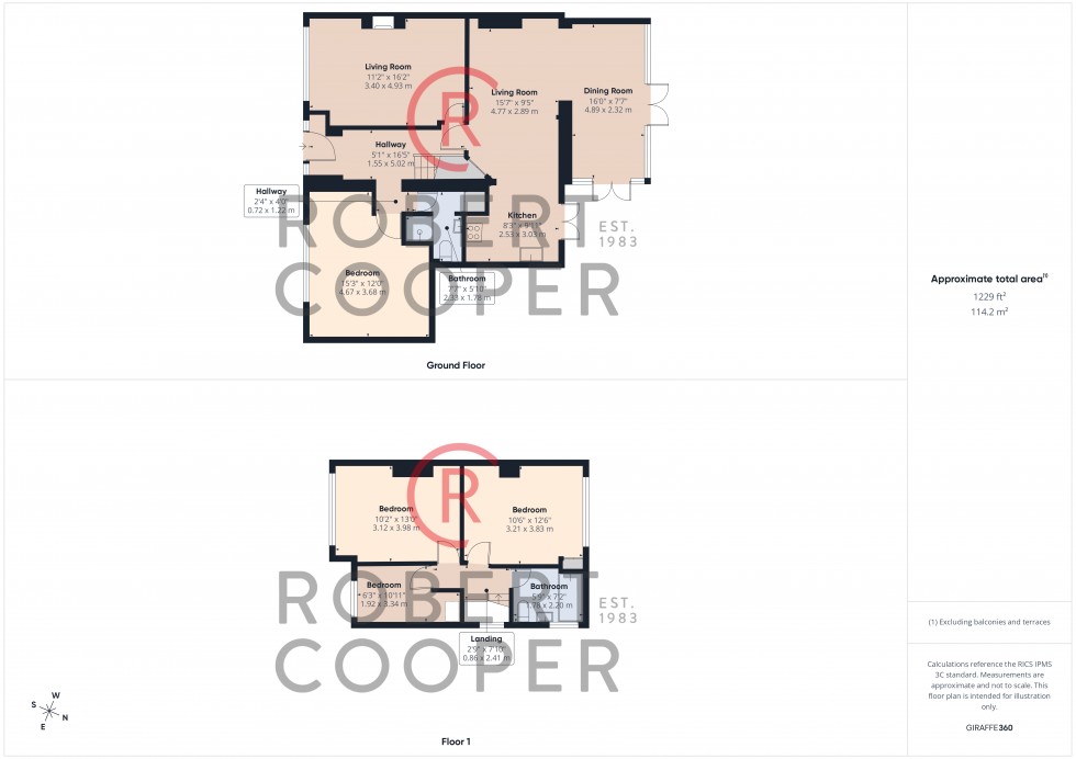 Floorplan for Woodlands Avenue, Ruislip