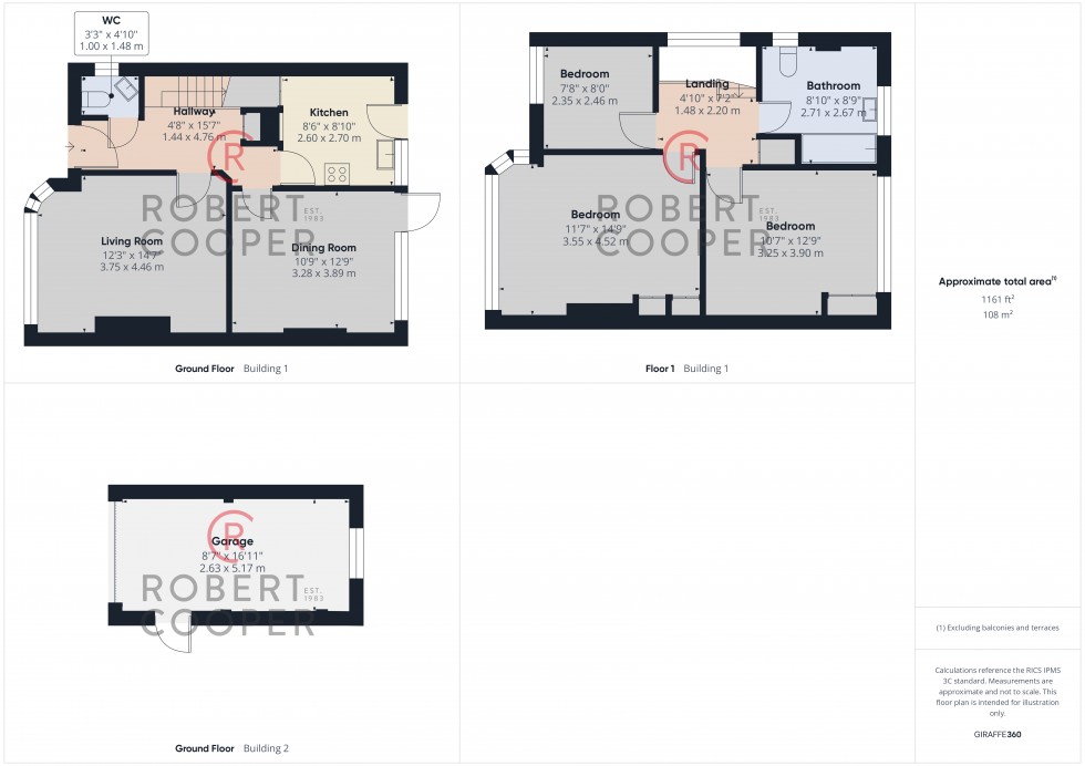 Floorplan for Warrender Way, Ruislip