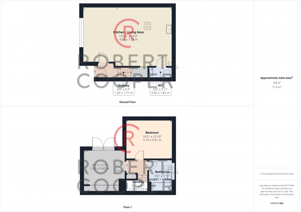 Floorplan for Junction Court, Eastcote