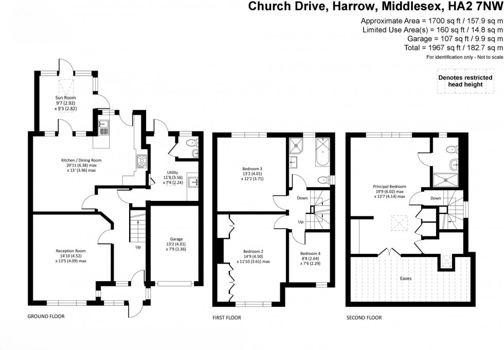 Floorplan for Church Drive, Harrow