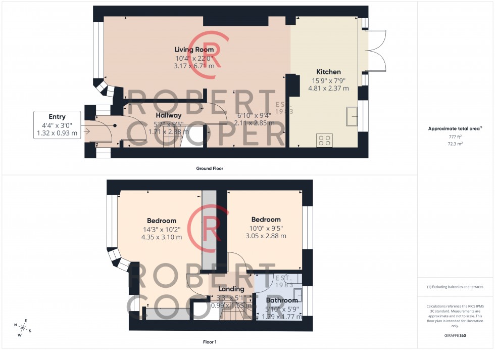 Floorplan for Dartmouth Road, Ruislip
