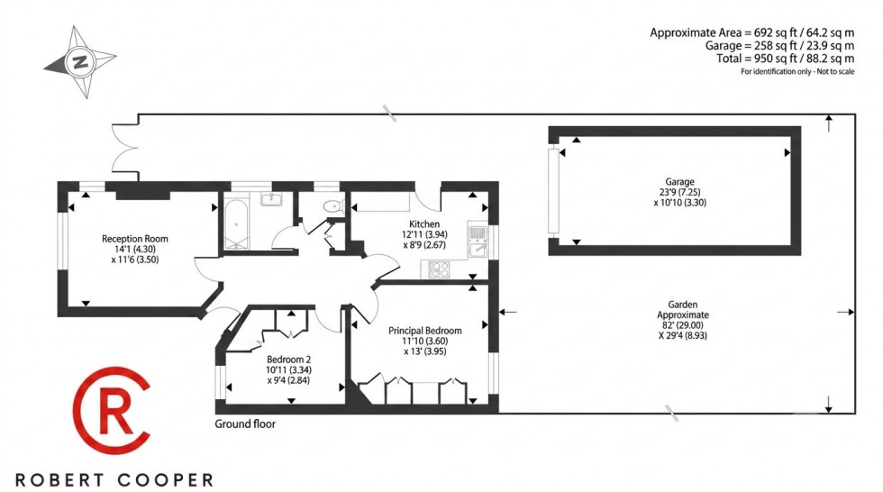 Floorplan for Eastern Avenue, Pinner