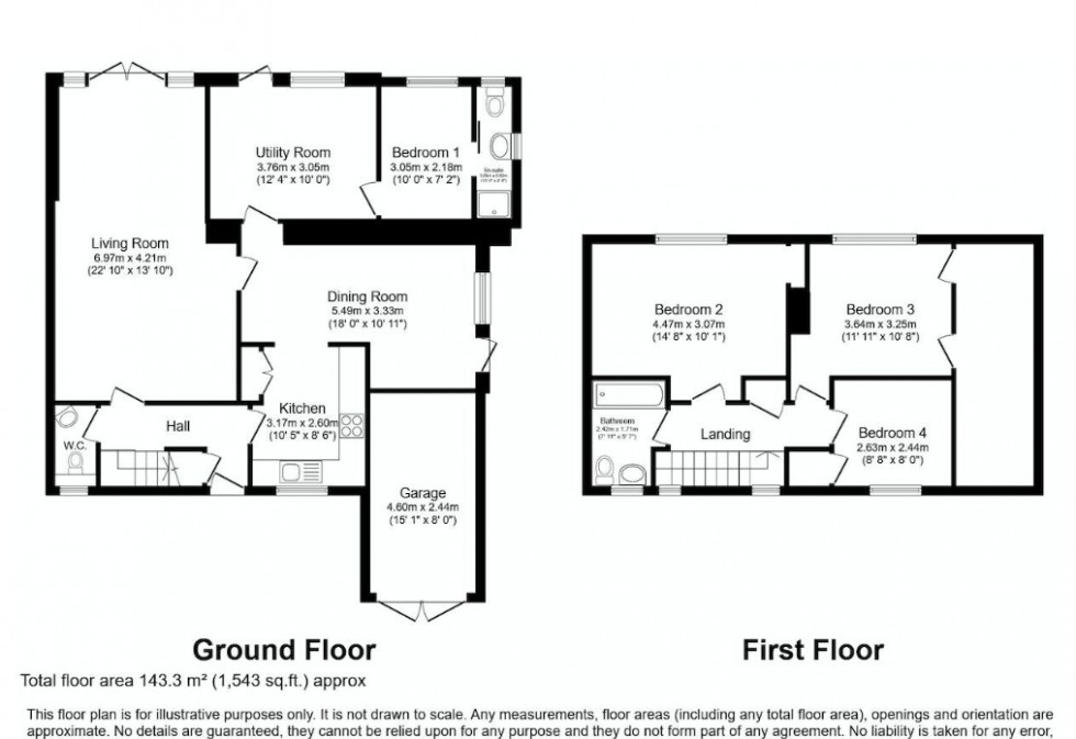 Floorplan for Woodlands Avenue, Eastcote