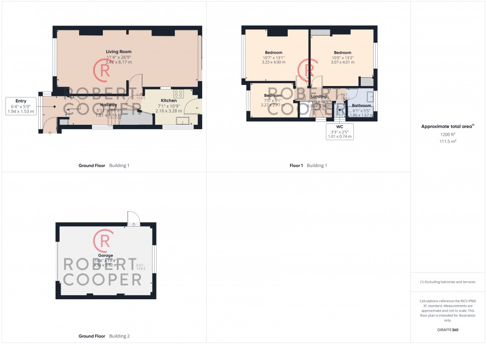 Floorplan for Woodlands Avenue, Eastcote