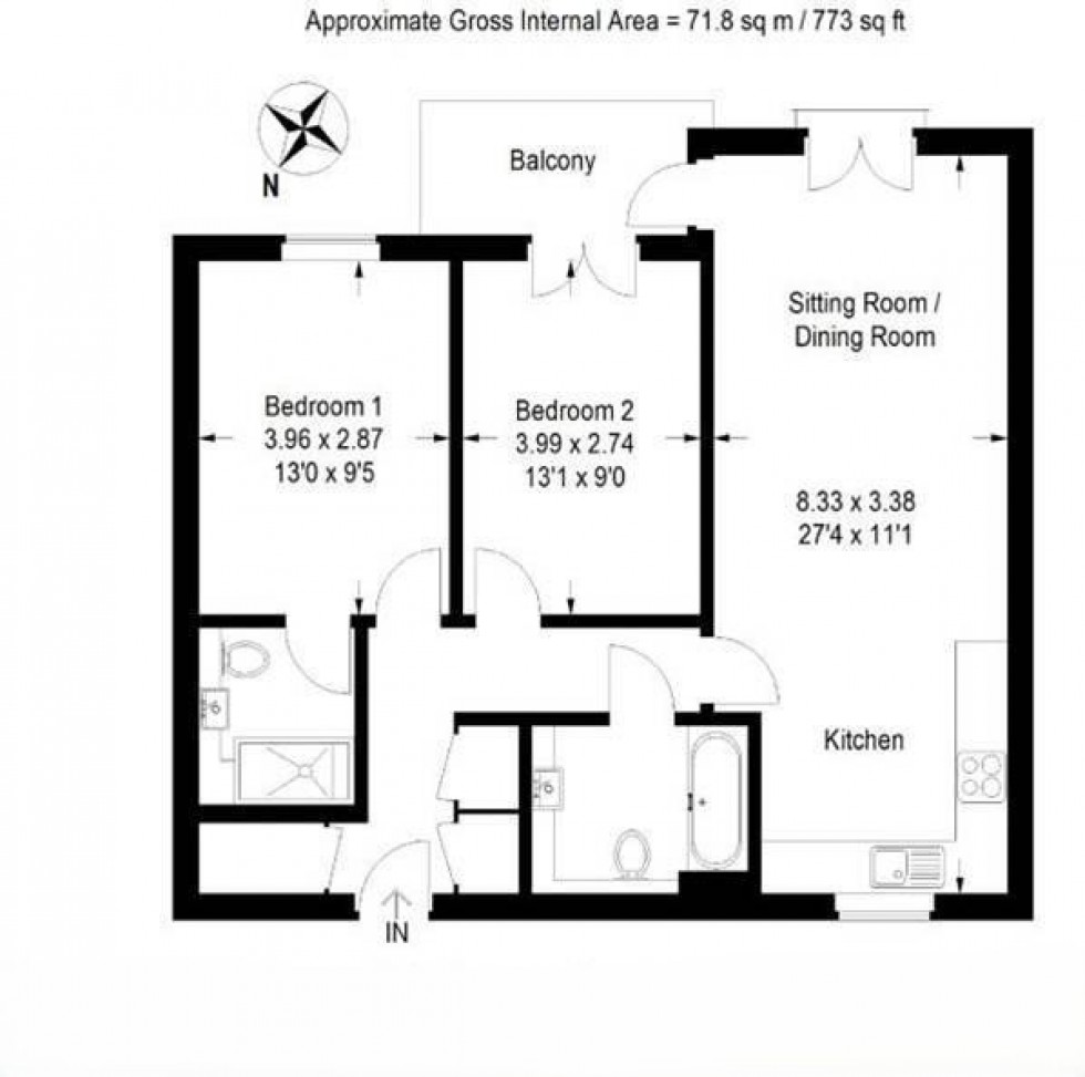 Floorplan for Field End Road, Eastcote