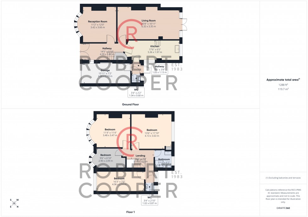 Floorplan for Woodlands Avenue, Ruislip
